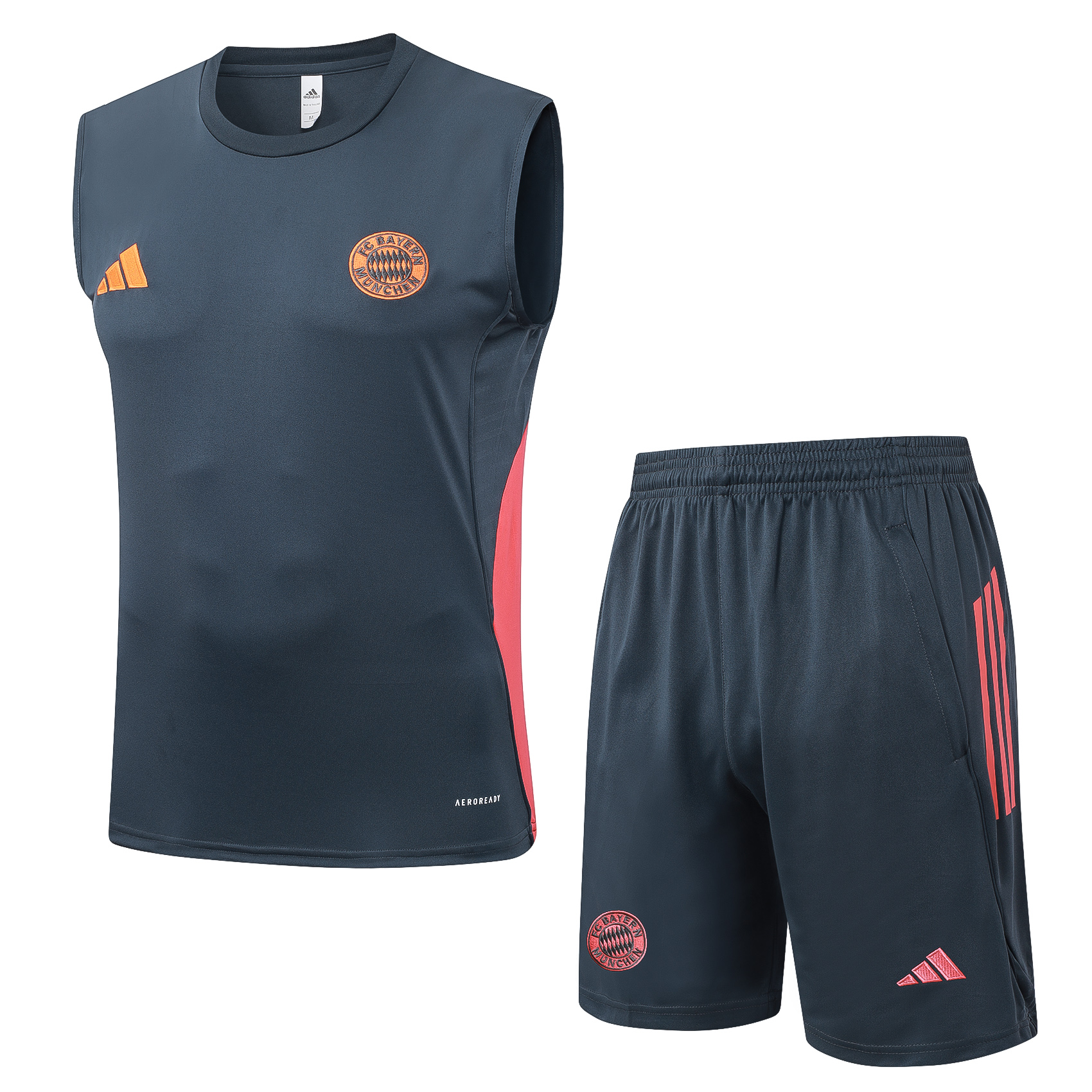 Bayern Munich Sleeveless Training Kit Gray 2025/26
