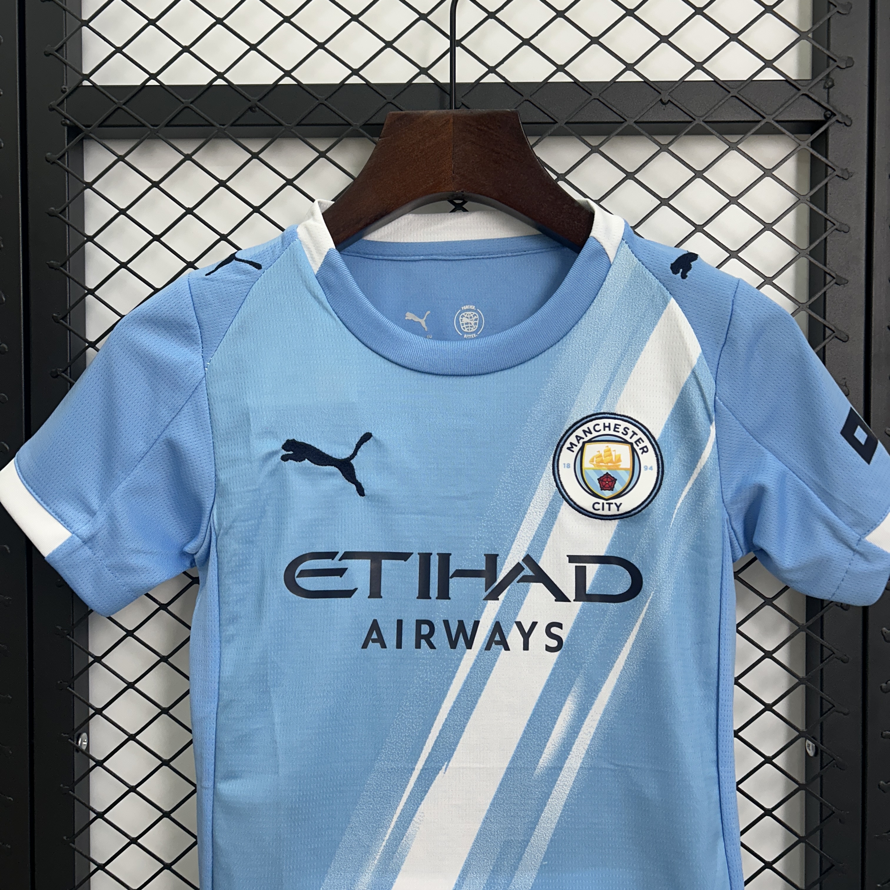 Manchester City Home Kids Kit Jersey+Shorts 2025/26