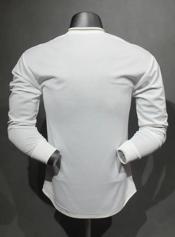 Real Madrid Authentic Retro Jersey Home Long Sleeve Soccer Shirt 2019/20
