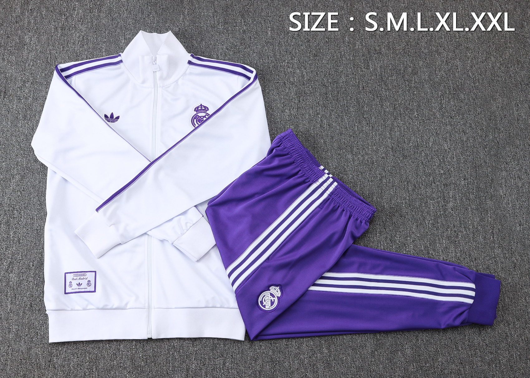 Real Madrid Training Kit (Jacket+Pants) White 2025/26