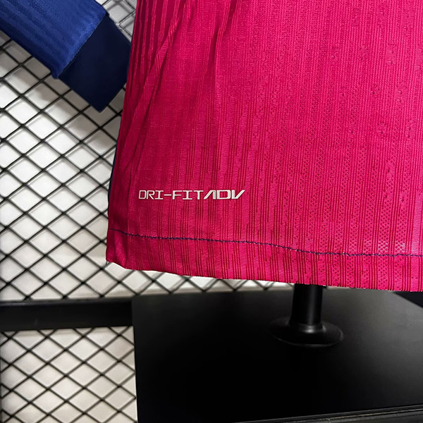 Authentic Soccer Jersey Barcelona Home Shirt Long Sleeve 2024/25-Spotify Logo Without Text