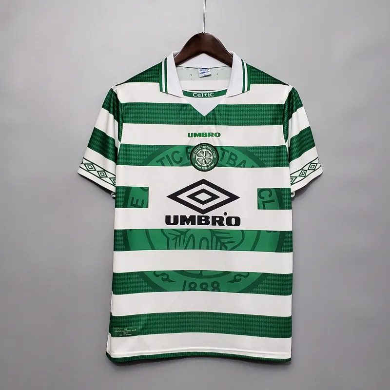 Celtic Retro Soccer Jersey Home Custom Shirt 1998/99