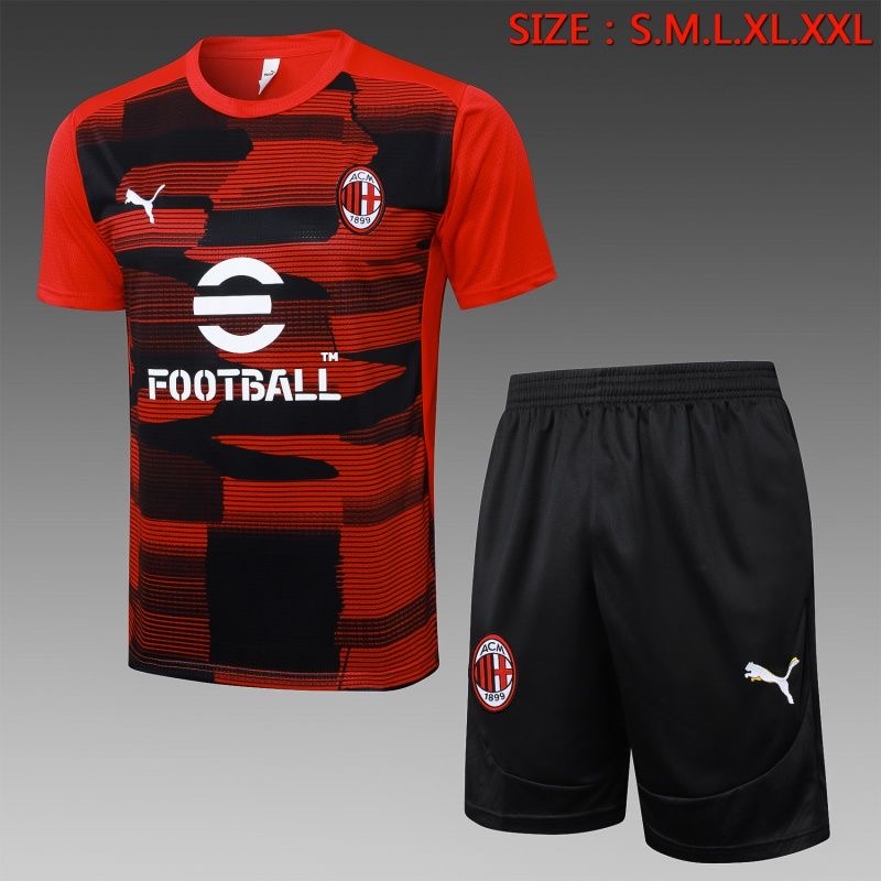 AC Milan Training Jersey Kit Red&Black 2024/25