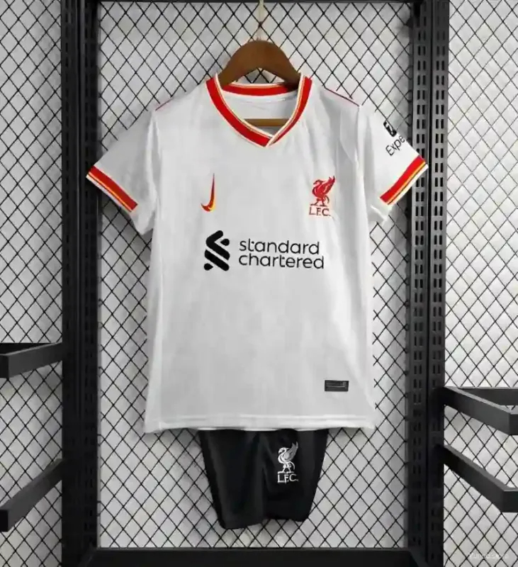 Liverpool Football Jersey Third Away Kids Kit Jersey+Shorts 2024/25