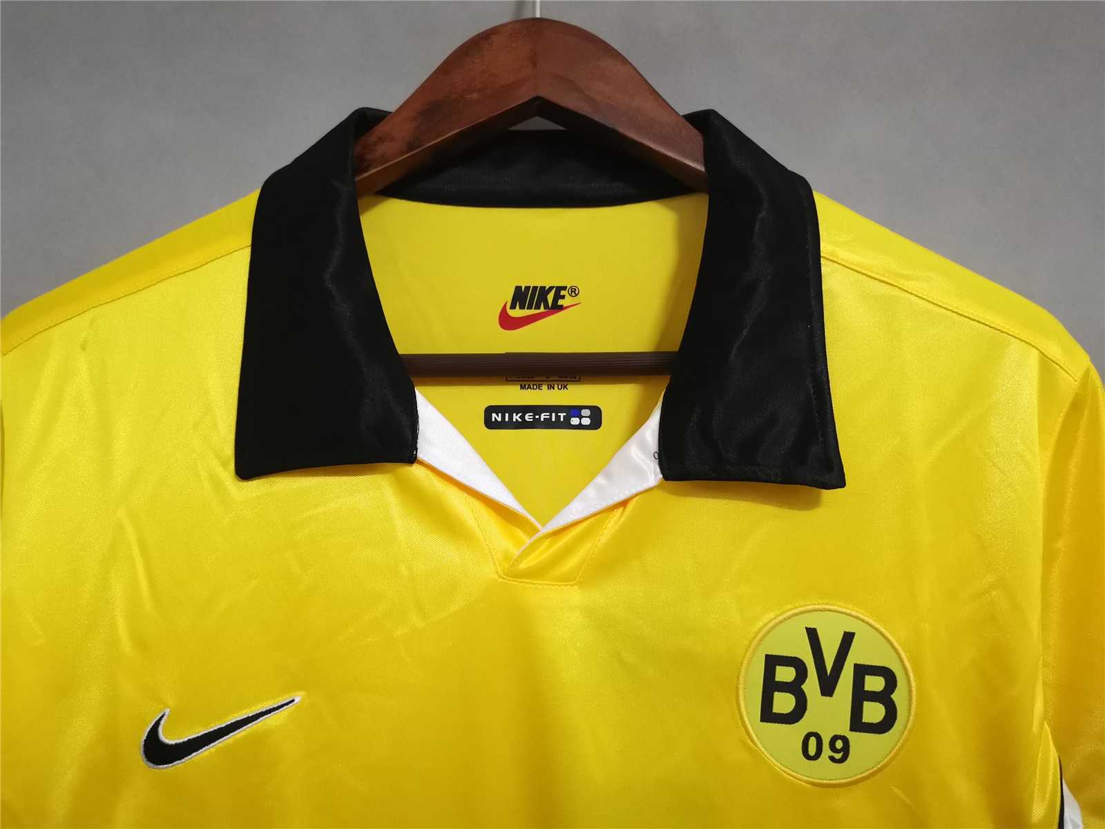 Borussia Dortmund Retro Jersey Home Soccer Shirt 1998-99