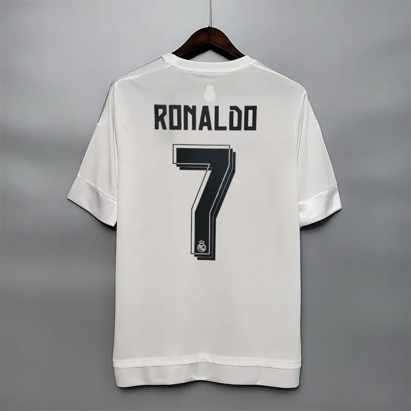 Ronaldo #7 Real Madrid Retro Jersey Home Soccer Shirt 2015/16