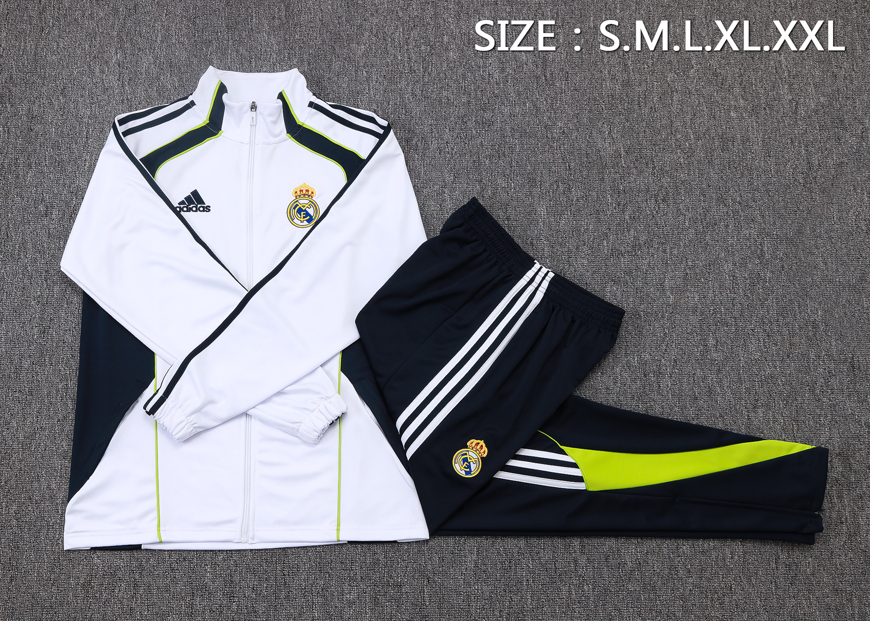 Real Madrid Training Kit (Jacket+Pants) White 2025/26