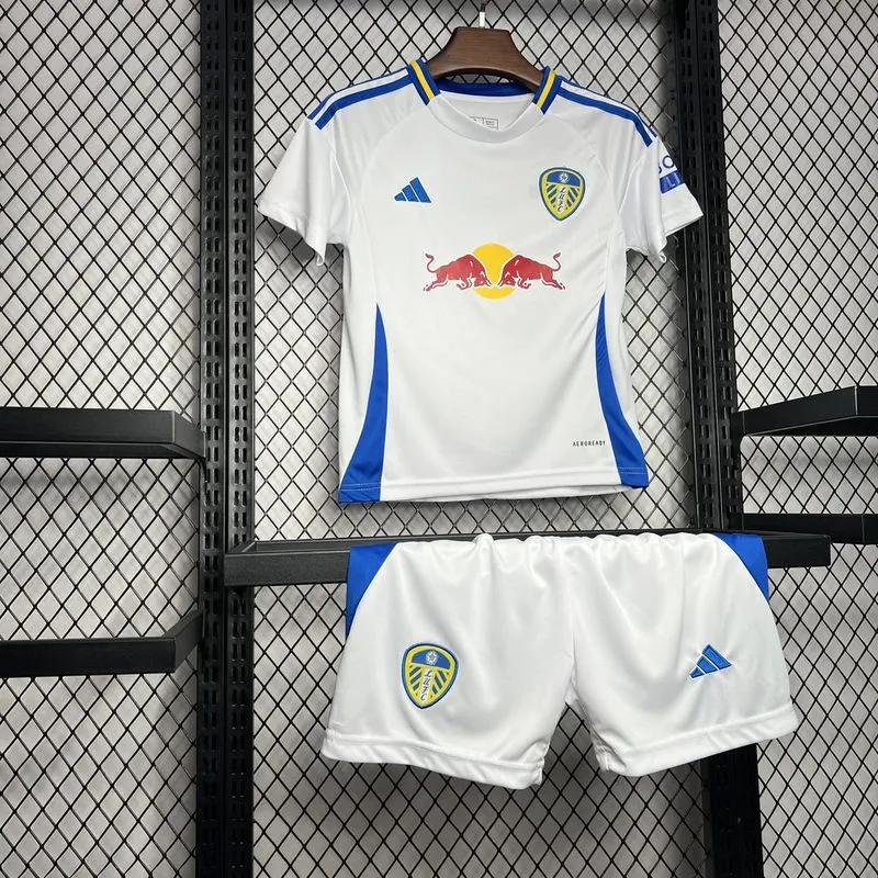 Leeds United Football Jersey Home Kids Kit Jersey+Shorts 2024/25