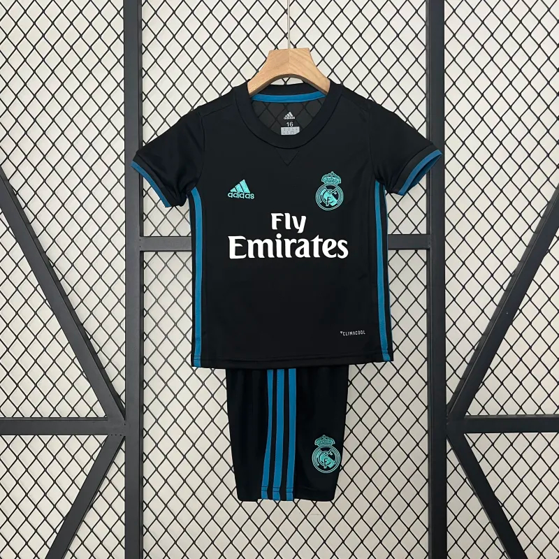 Real Madrid Retro Jersey Away Kids Kit Jersey+Shorts 2017/18