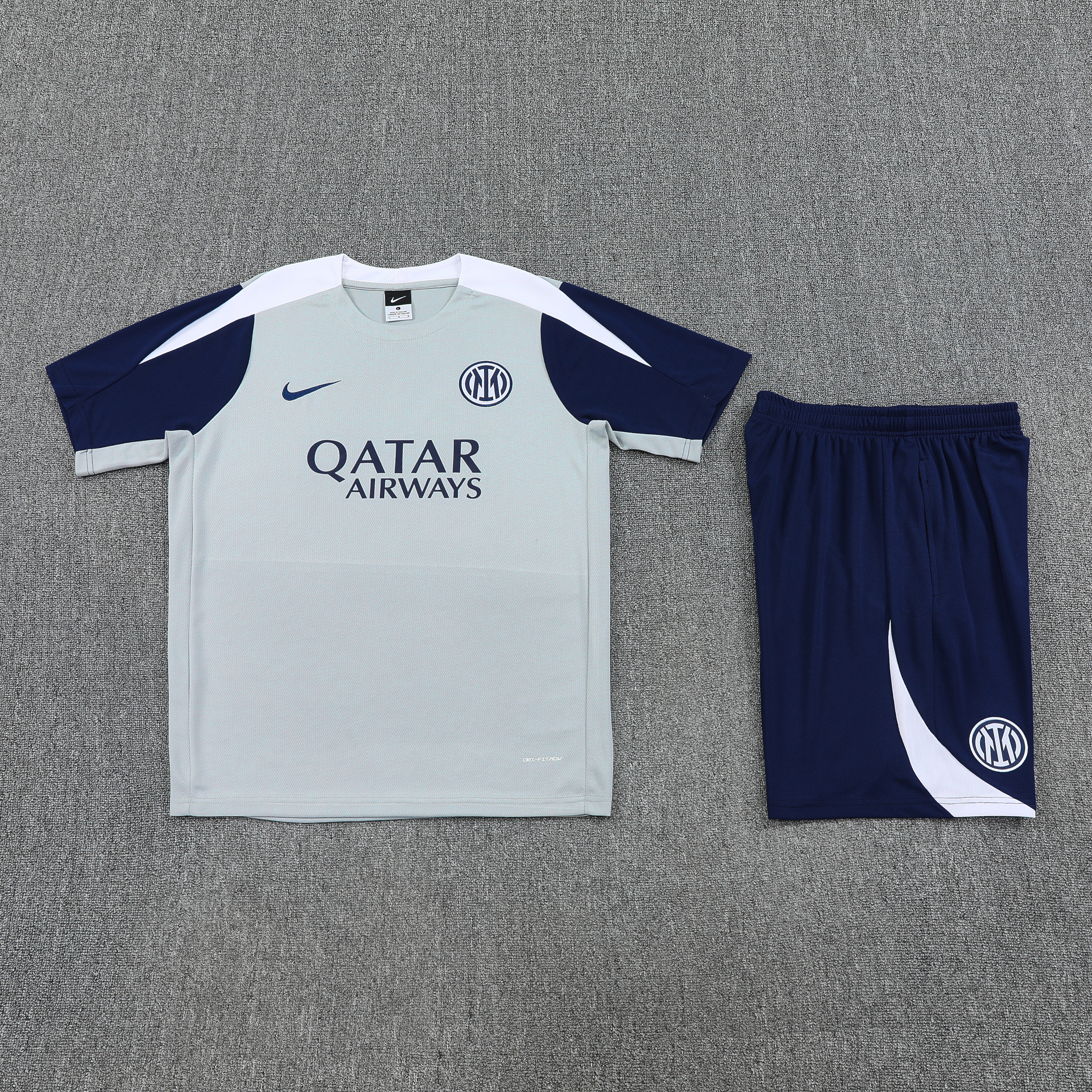 Inter Milan Training Jersey Kit Gray 2025/26
