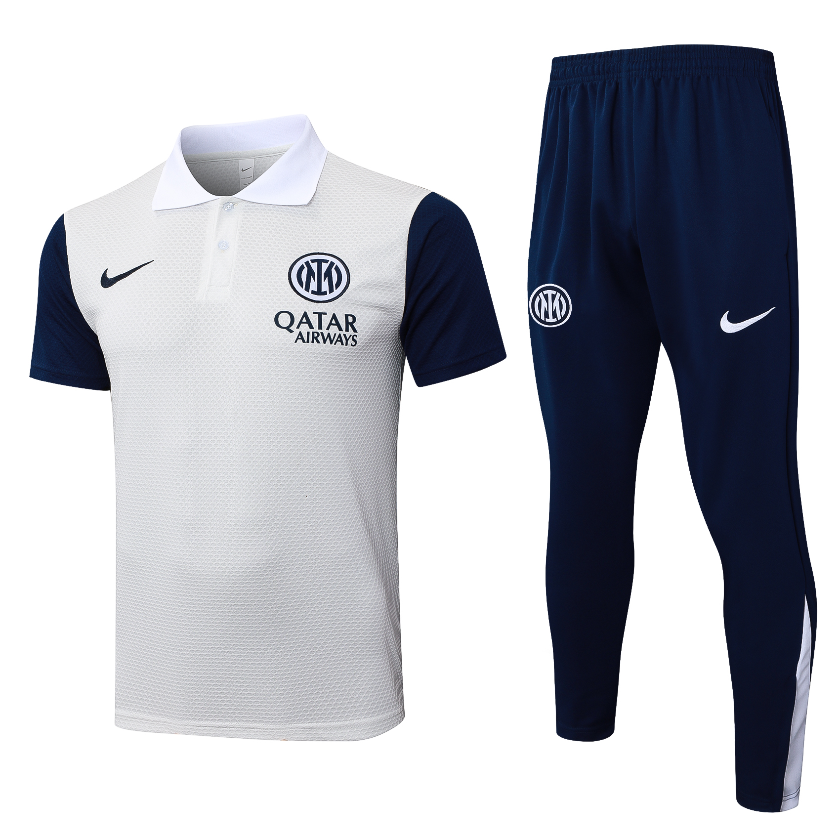Inter Milan Training Kit (Polo+Pants) Off-White 2025/26