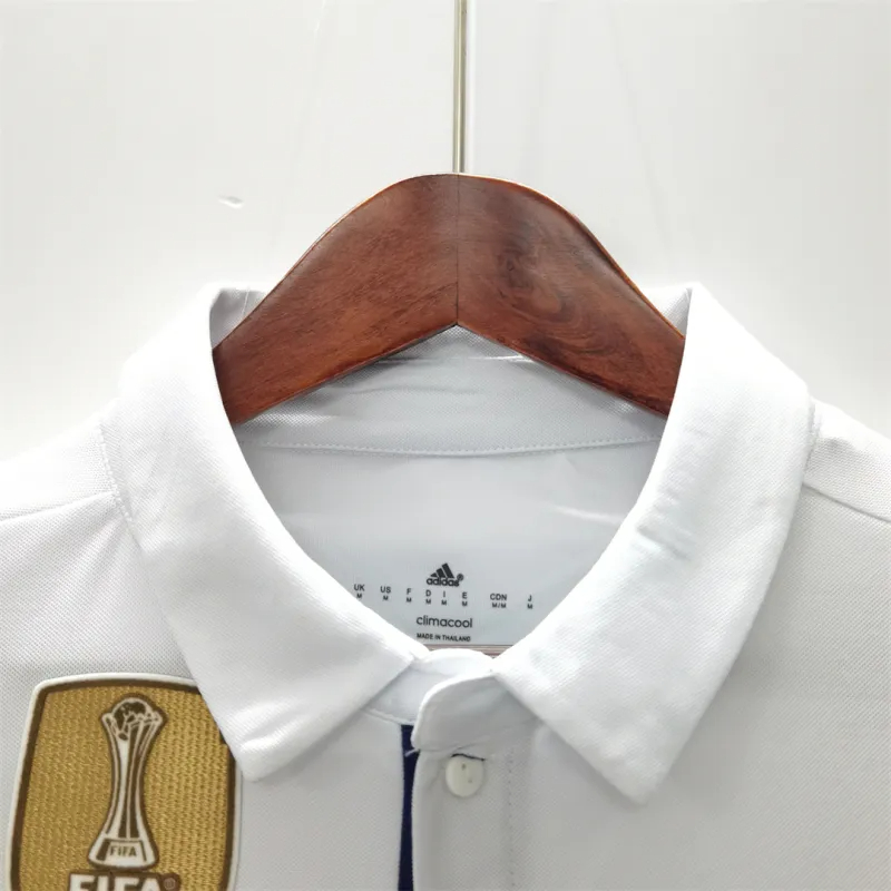 Real Madrid Retro Jersey Home Soccer Shirt 2016/17