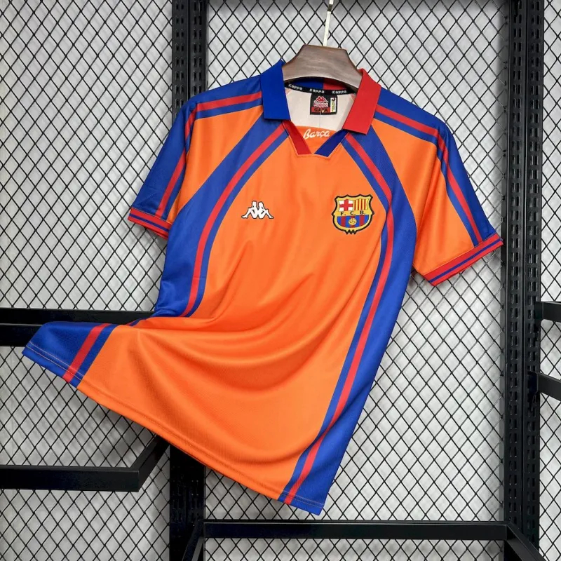 Barcelona Retro Jersey Away Soccer Shirt 1997-98