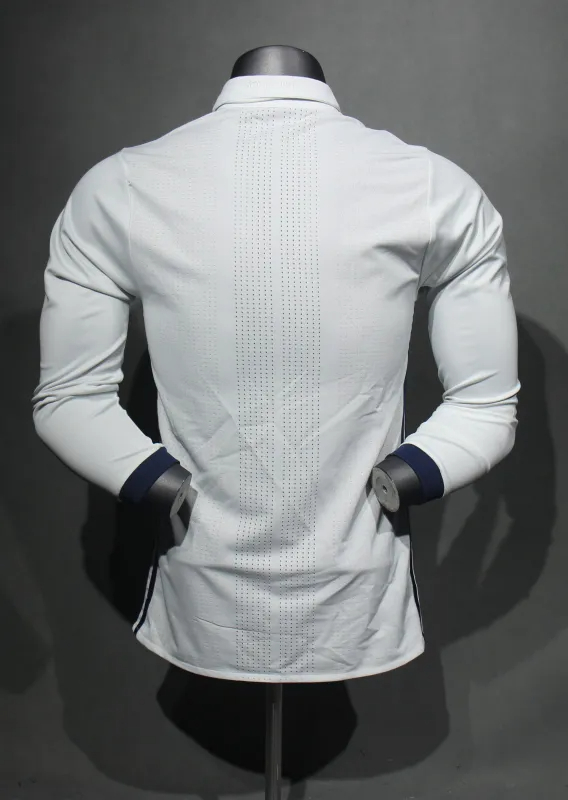 Real Madrid Authentic Retro Jersey Home Long Sleeve Soccer Shirt 2016/17