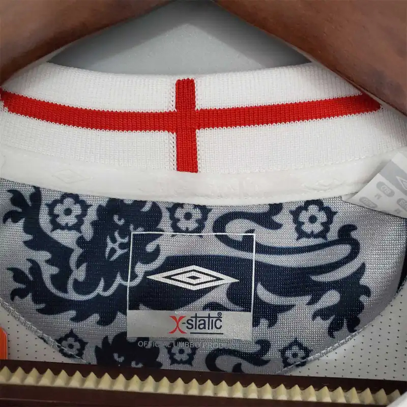 England Retro Soccer Jersey Home Custom Shirt World Cup 2006