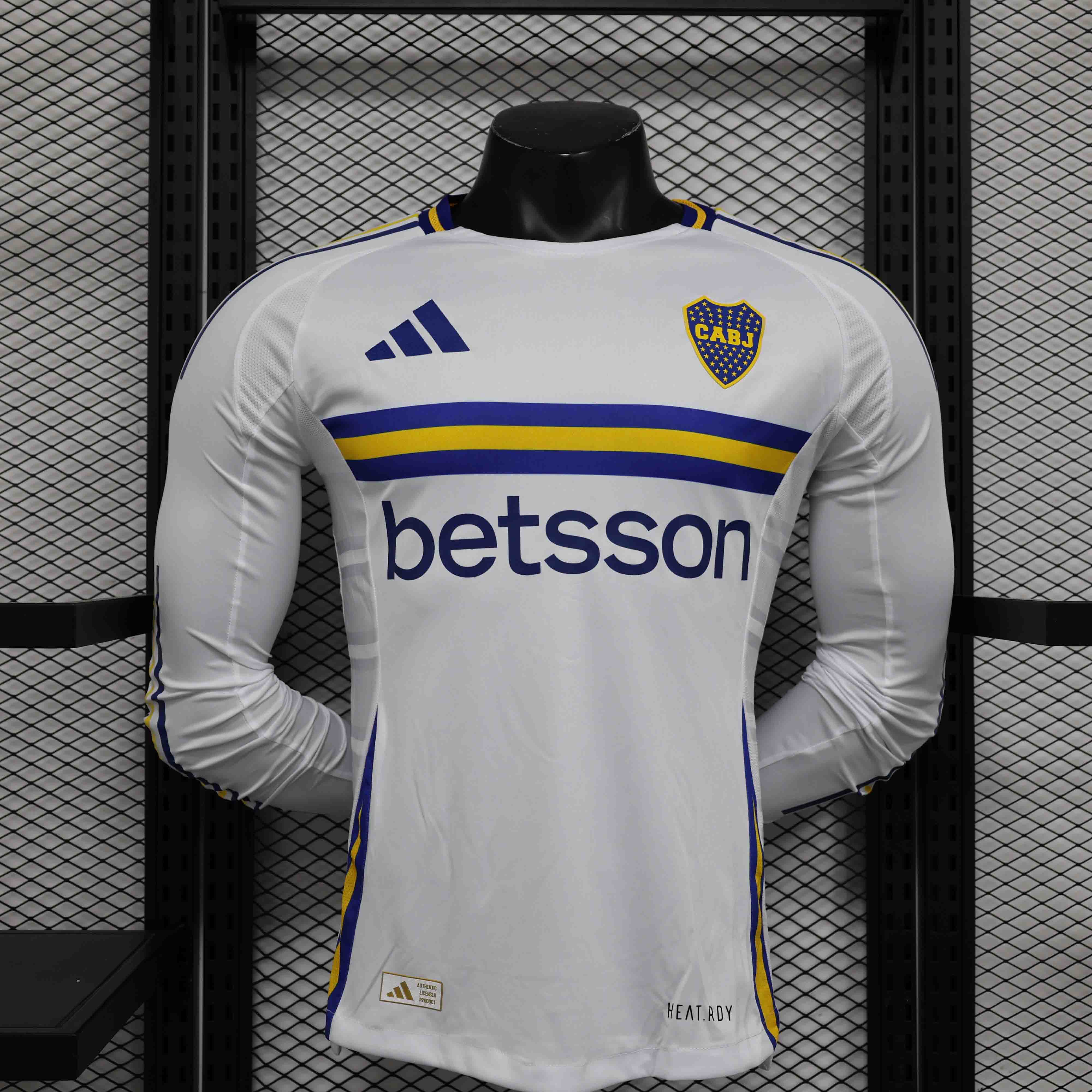 Boca Juniors Authentic Soccer Jersey Away Long Sleeve Shirt 2024/25