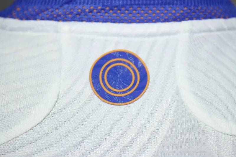 Real Madrid Authentic Retro Jersey Home Long Sleeve Soccer Shirt 2021/22