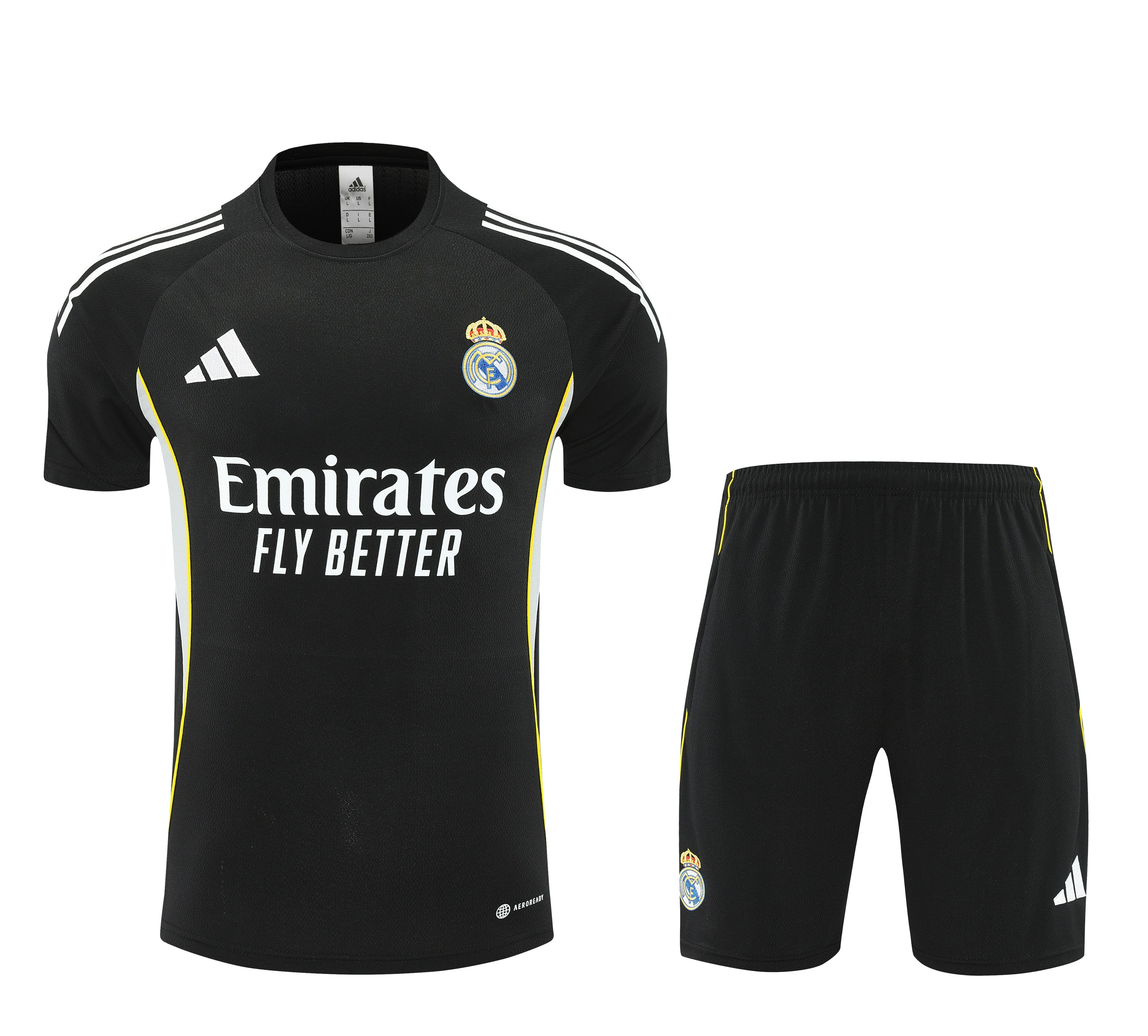 Real Madrid Training Jersey Kit Black 2025/26