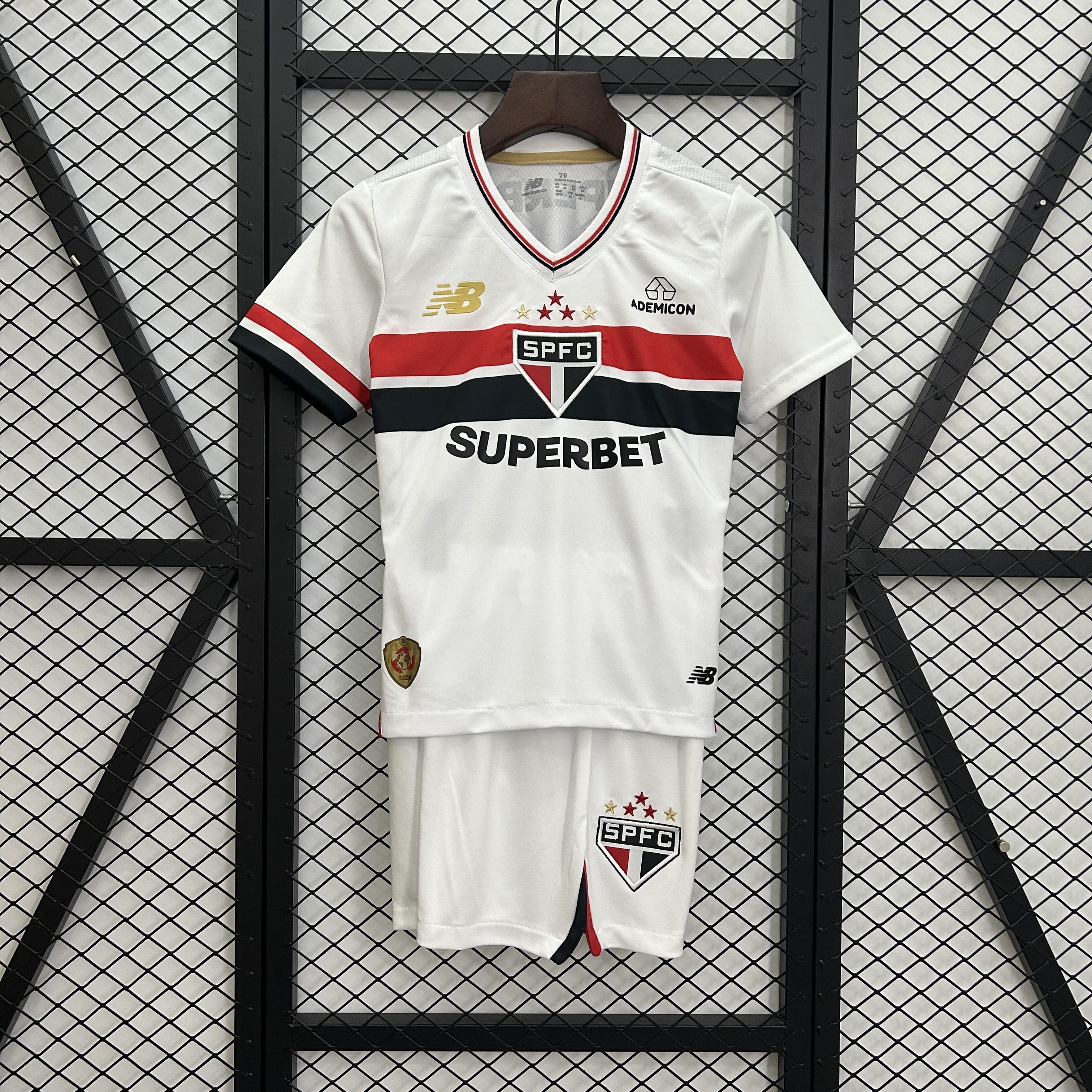Sao Paulo FC Soccer Jersey Home Kids Kit Jersey+Shorts 2025