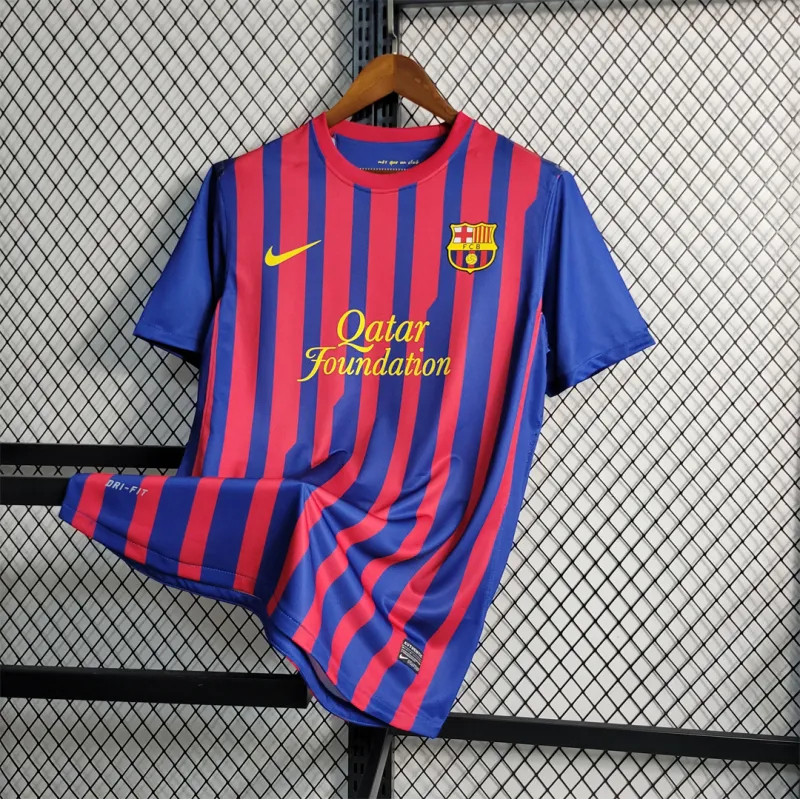 Barcelona Retro Jersey Home Soccer Shirt 2011-12