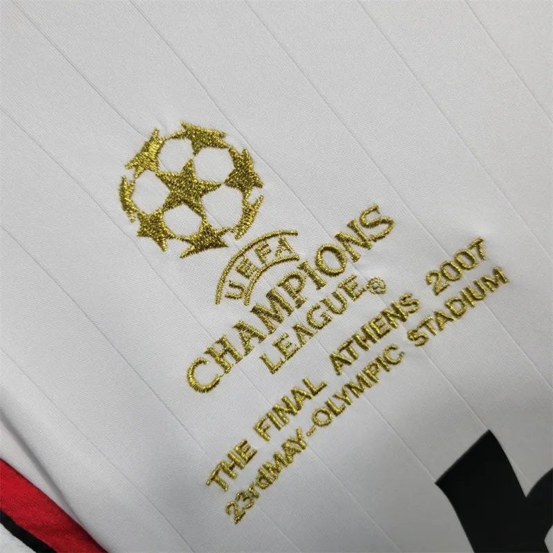 AC Milan Retro Soccer Jersey Away UCL Final Long Sleeve Custom Shirt 2006/07