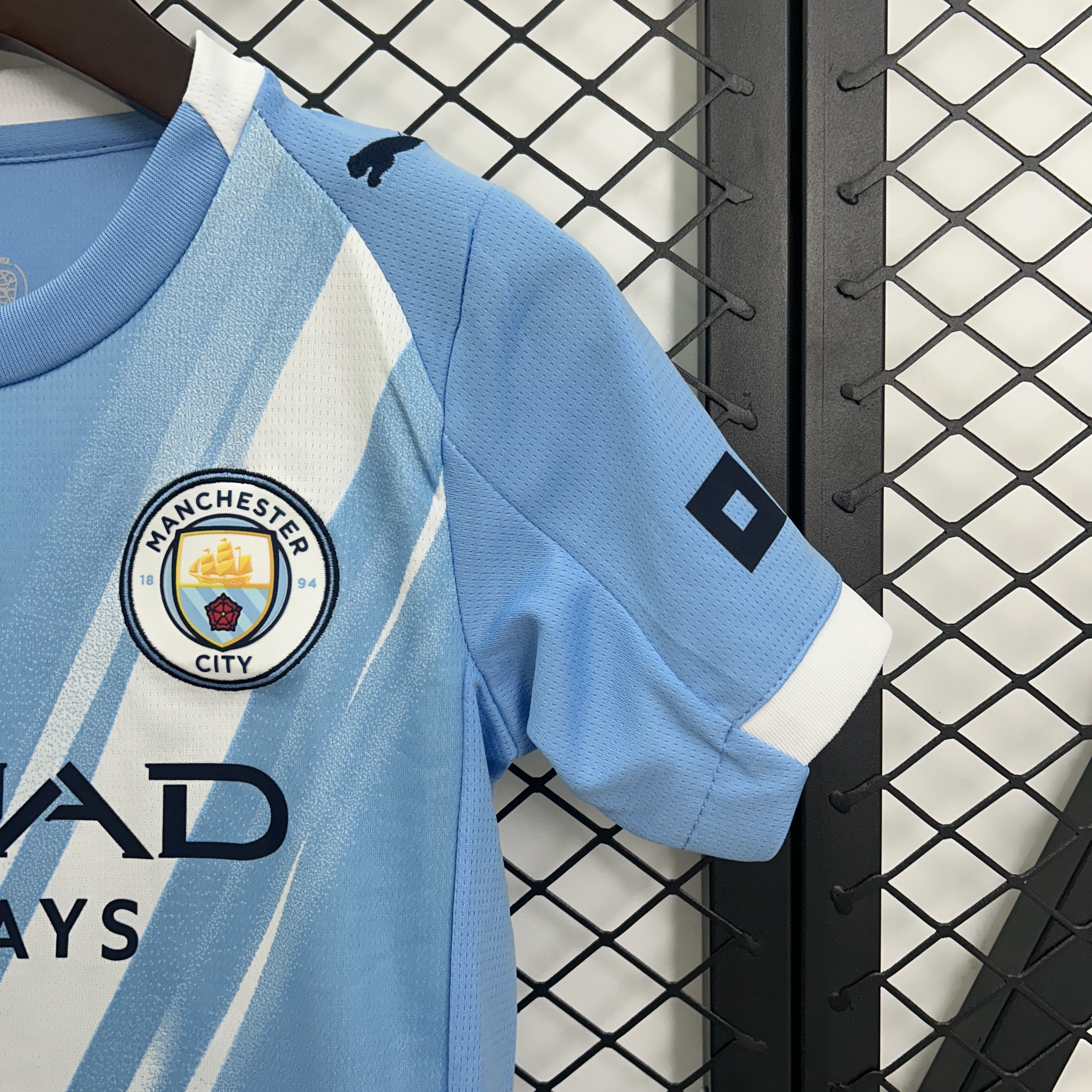 Manchester City Home Kids Kit Jersey+Shorts 2025/26