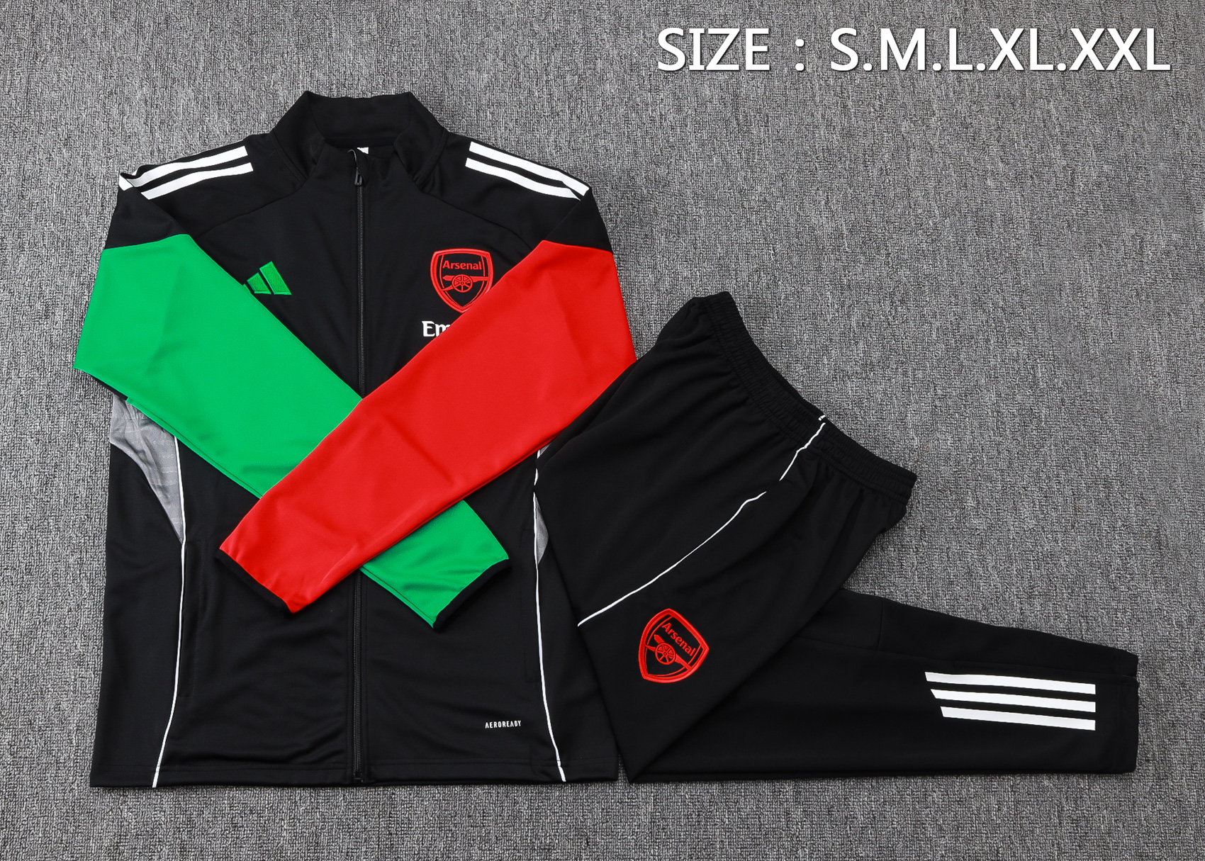Arsenal Training Kit (Jacket+Pants) Black 2025/26