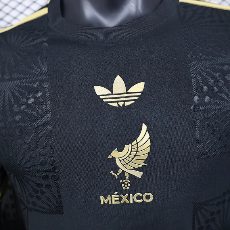 S. GIMENEZ #11 Mexico Authentic Gold Cup Black Special Soccer Jersey 2025