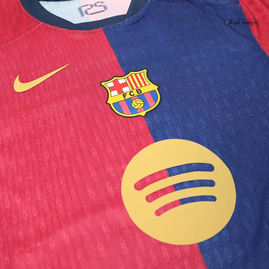 Authentic Soccer Jersey Barcelona Home Shirt 2024/25-Spotify Logo Without Text