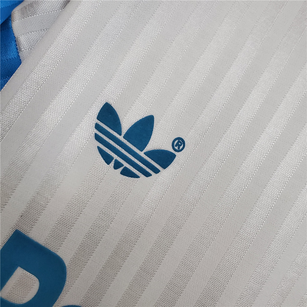 Marseille Retro Soccer Jersey Home Custom Shirt 1989-91
