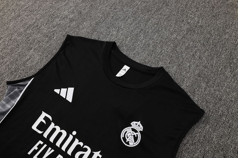 Real Madrid Sleeveless Training Kit Black 2025/26