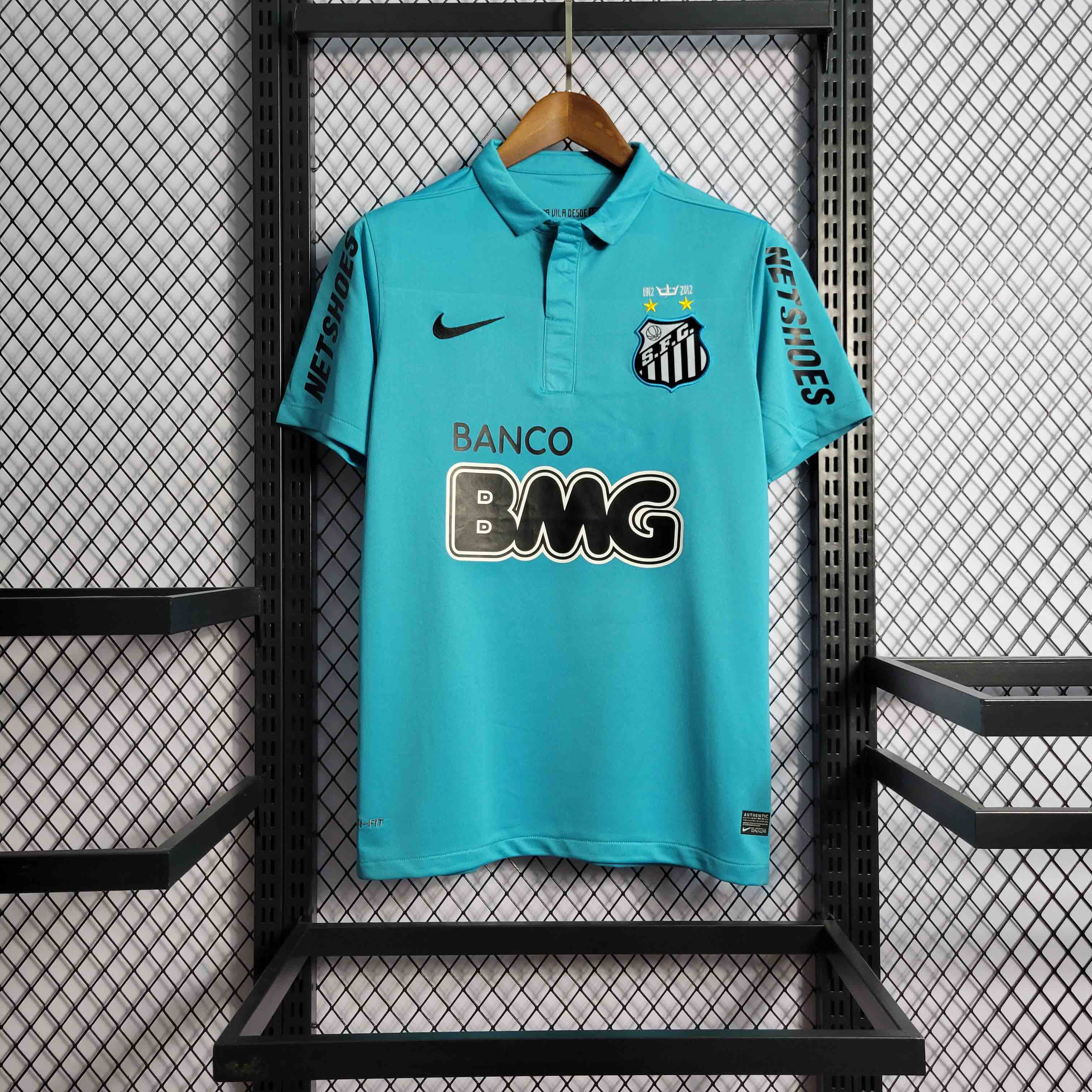 Santos FC Retro Soccer Jersey Third Away Custom Shirt 2012