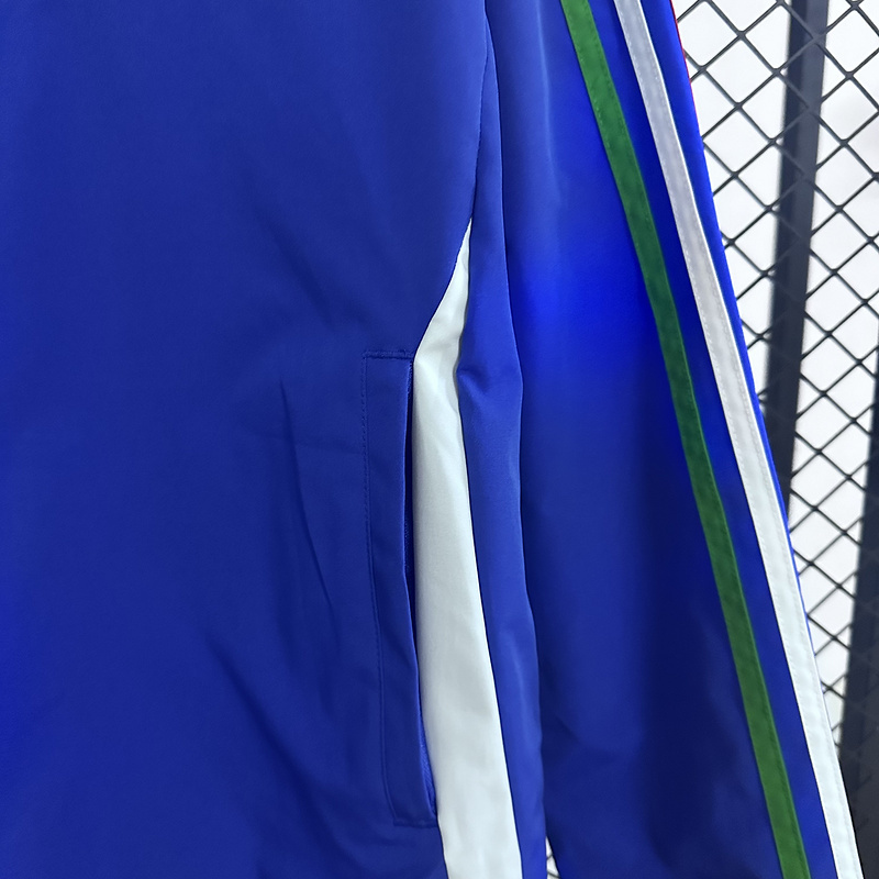 Italy Reversible Double-Sides Windbreaker Jacket Blue&White 2025