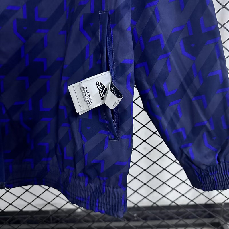 Real Madrid Reversible Double-Sides Windbreaker Jacket Blue 2025-26