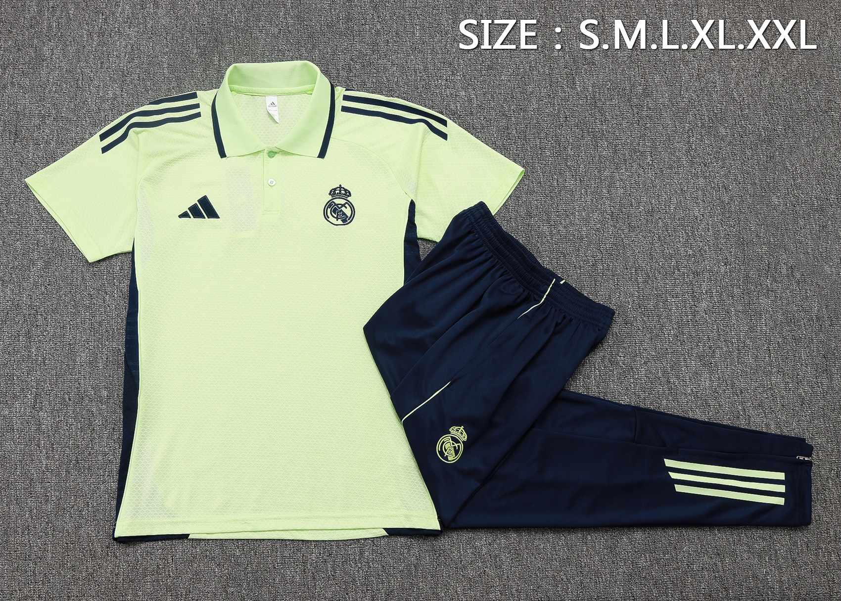 Real Madrid Training Kit (Polo+Pants) Green 2025/26