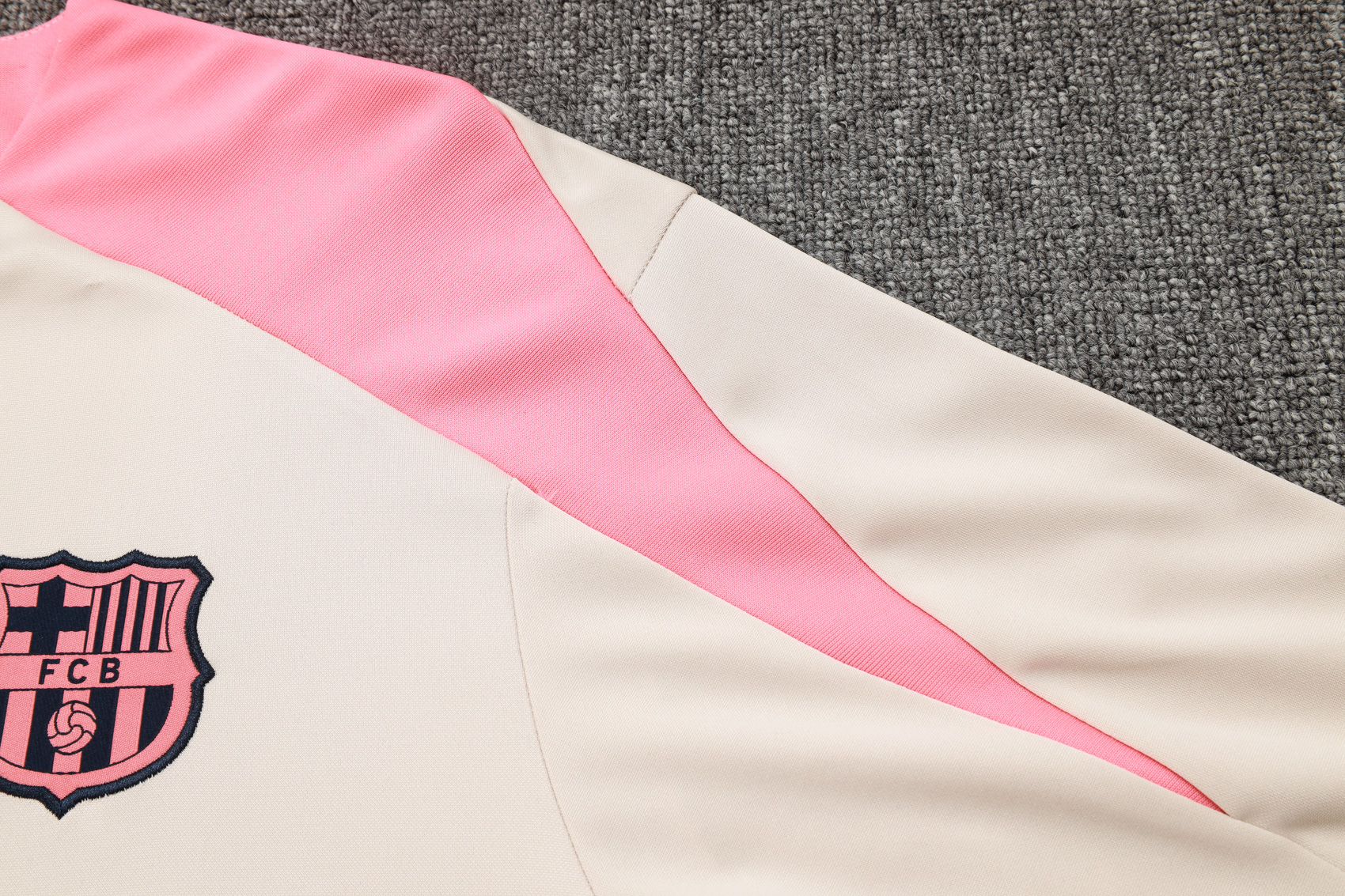 Barcelona Training Kit (Sweatshirt+Pants) Beige 2025/26