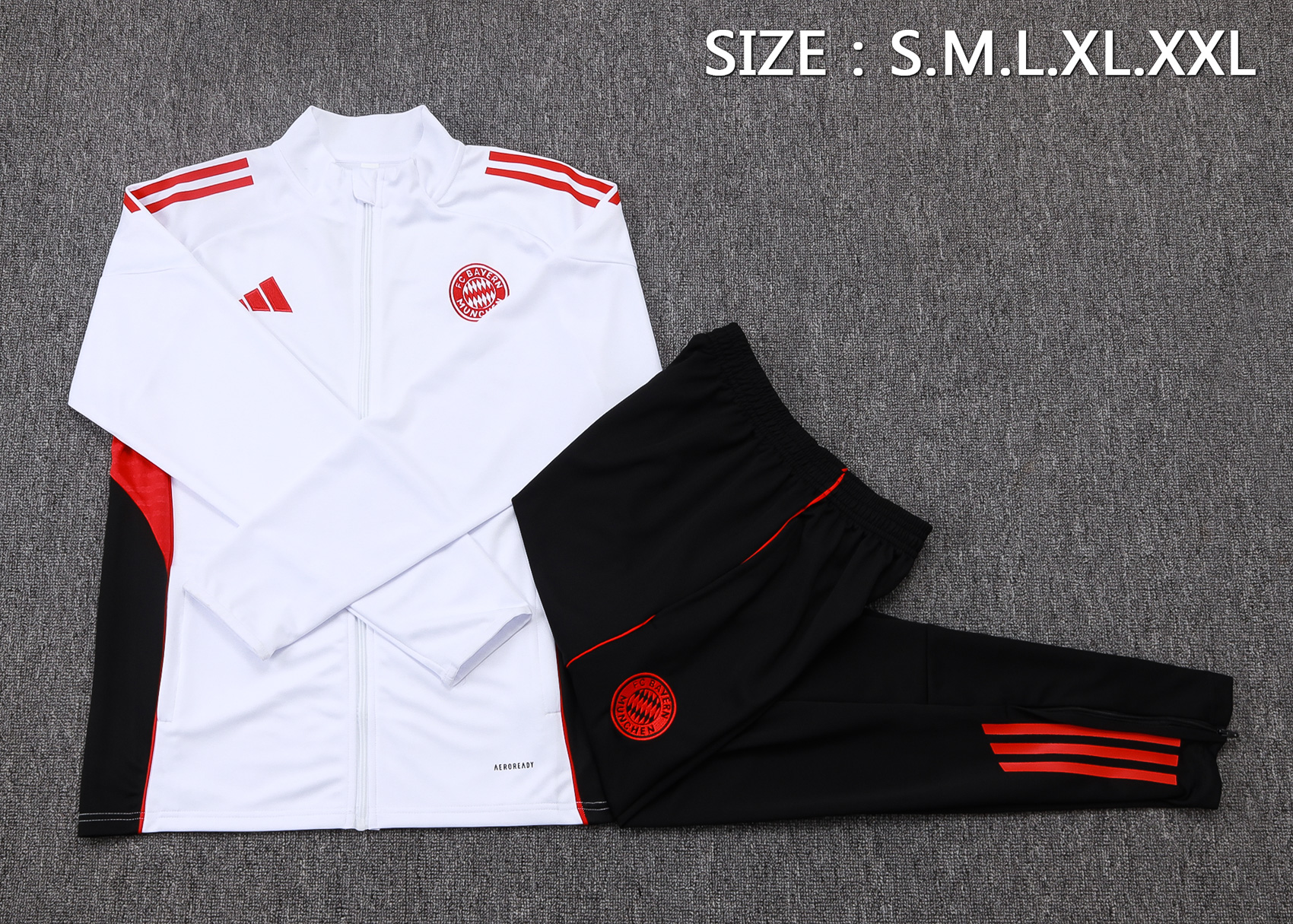 Bayern Munich Training Kit (Jacket+Pants) White 2025/26