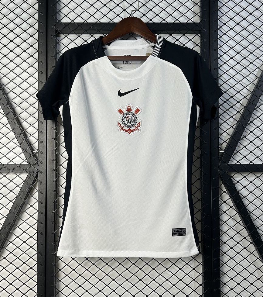 Corinthians Soccer Jersey Home Women's Custom Shirt 2025