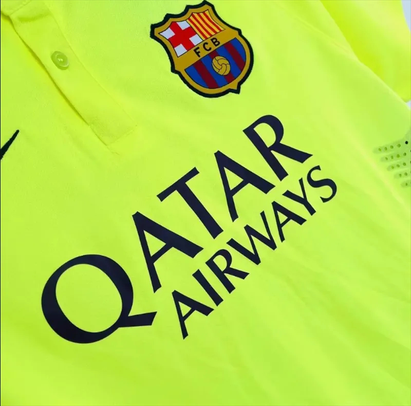 Barcelona Retro Jersey Third Away Soccer Shirt 2014-15