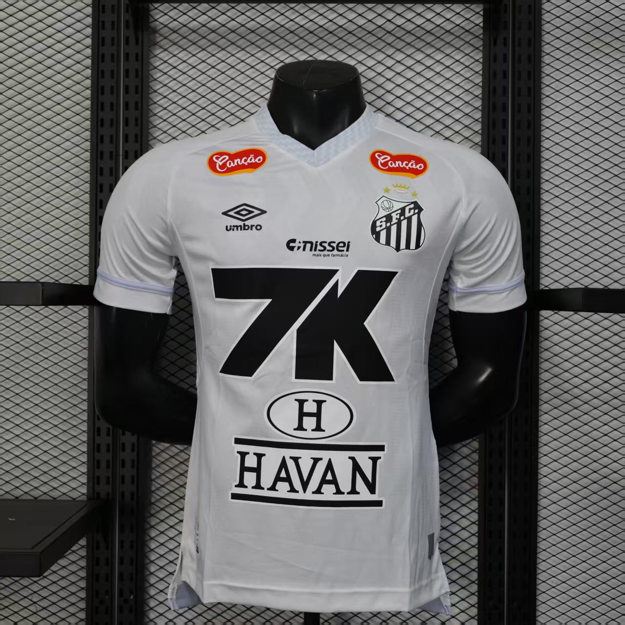 Santos FC Authentic Soccer Jersey Home Shirt 2025 - All Sponsors