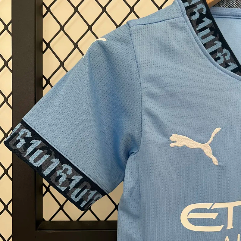 Manchester City Home Kids Kit Jersey+Shorts 2024/25