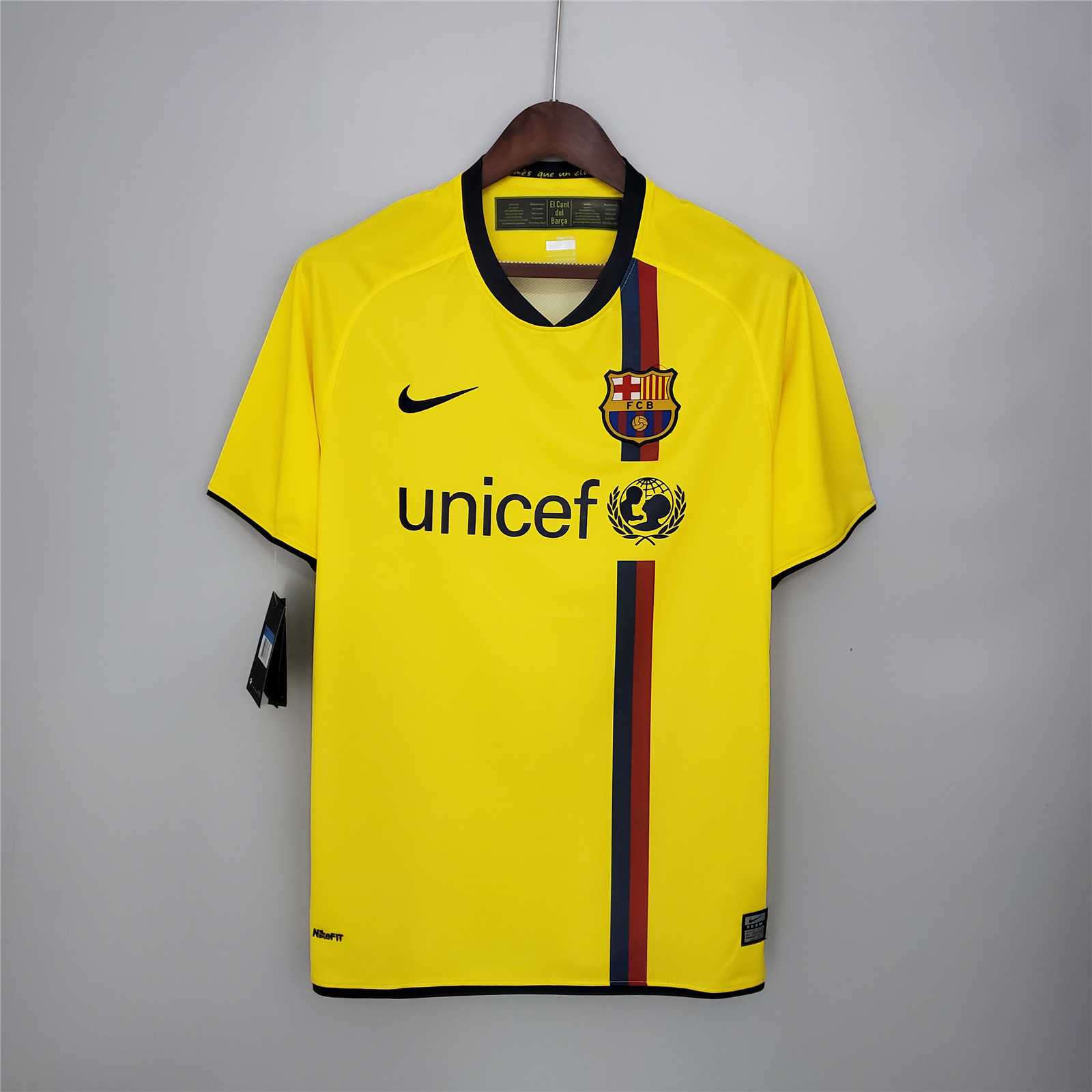 Barcelona Retro Jersey Away Soccer Shirt 2008/09