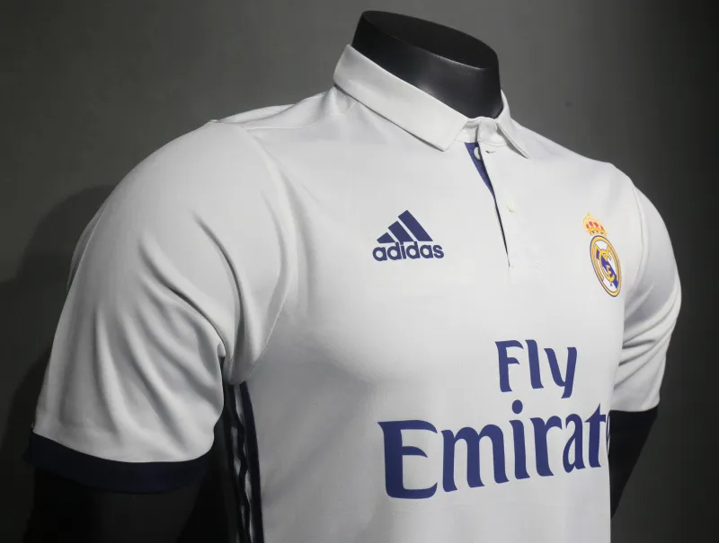 Real Madrid Authentic Retro Jersey Home Soccer Shirt 2016/17