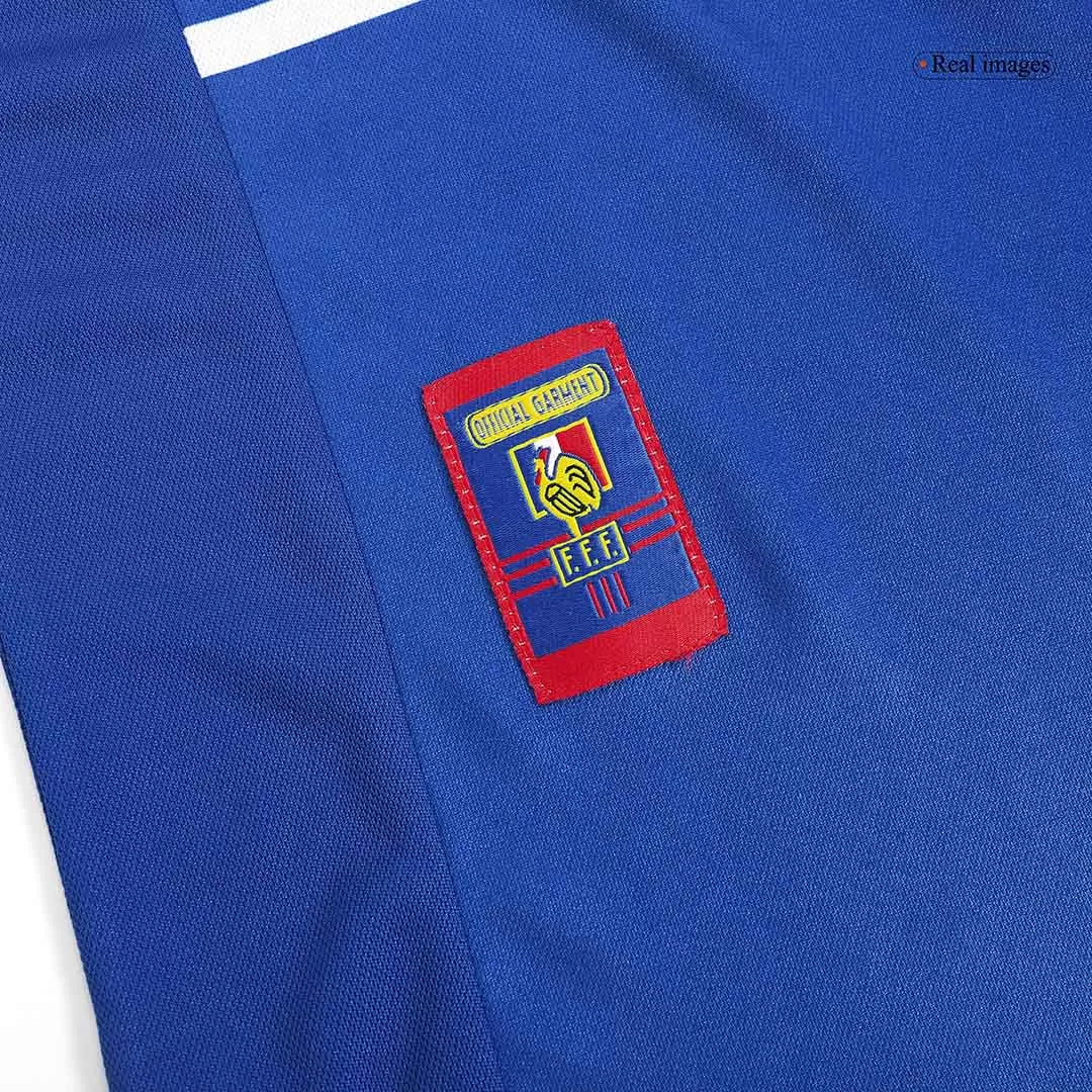 France Retro Soccer Jersey Home Custom Shirt 1998