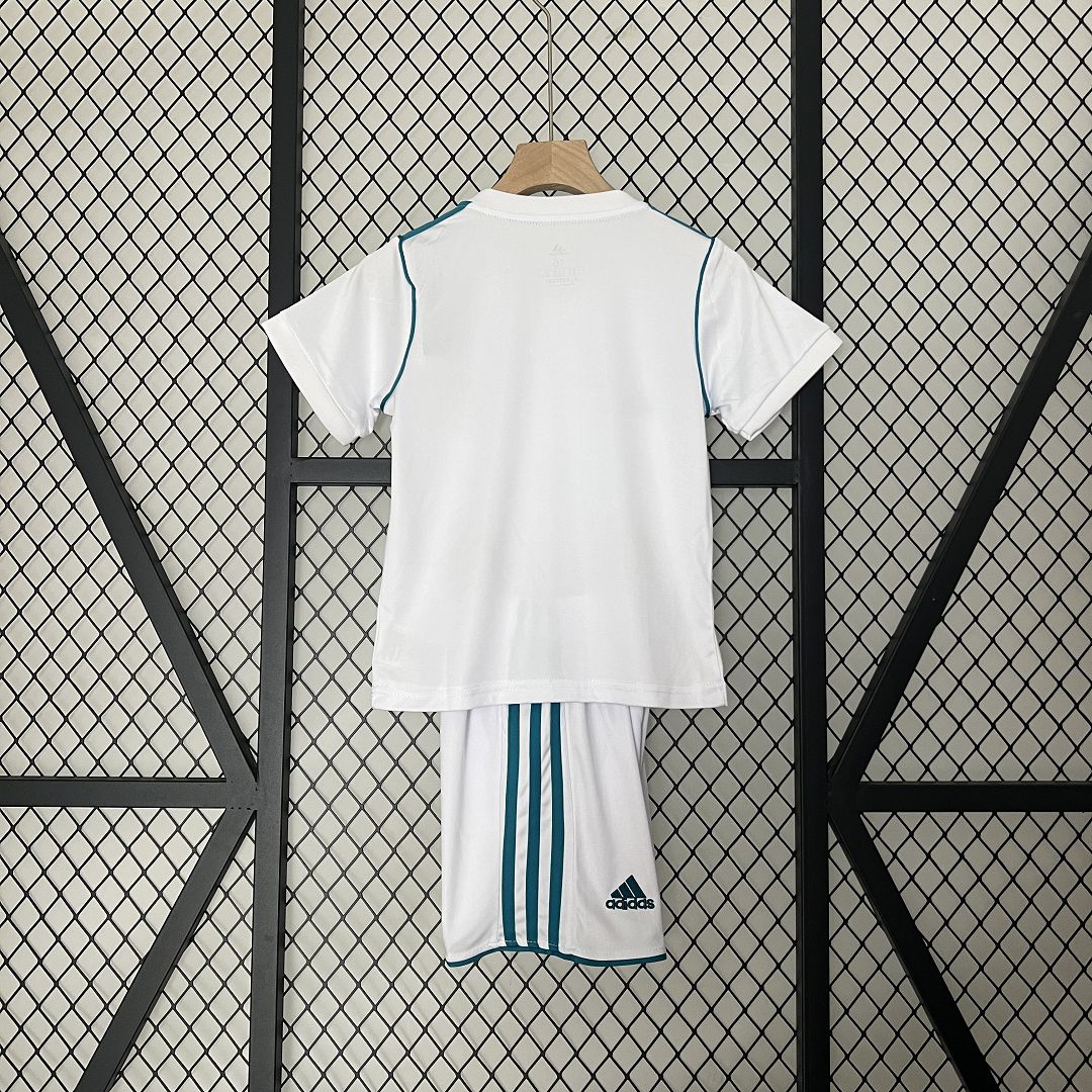 Real Madrid Retro Jersey Home Kids Kit Jersey+Shorts 2017/18
