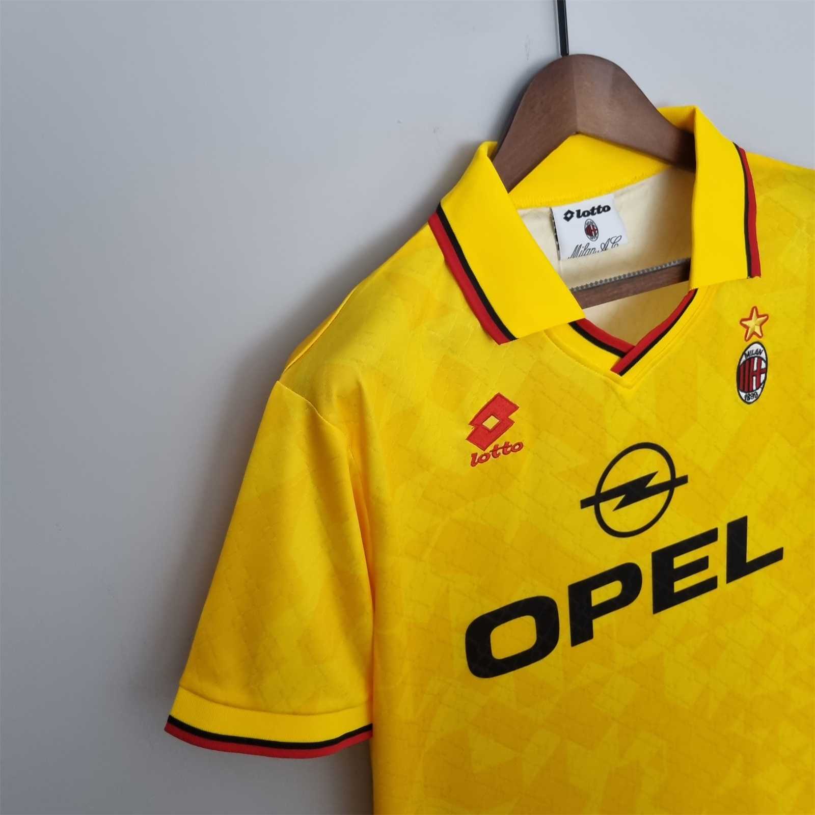 AC Milan Retro Soccer Jersey Third Away Custom Shirt 1995/96