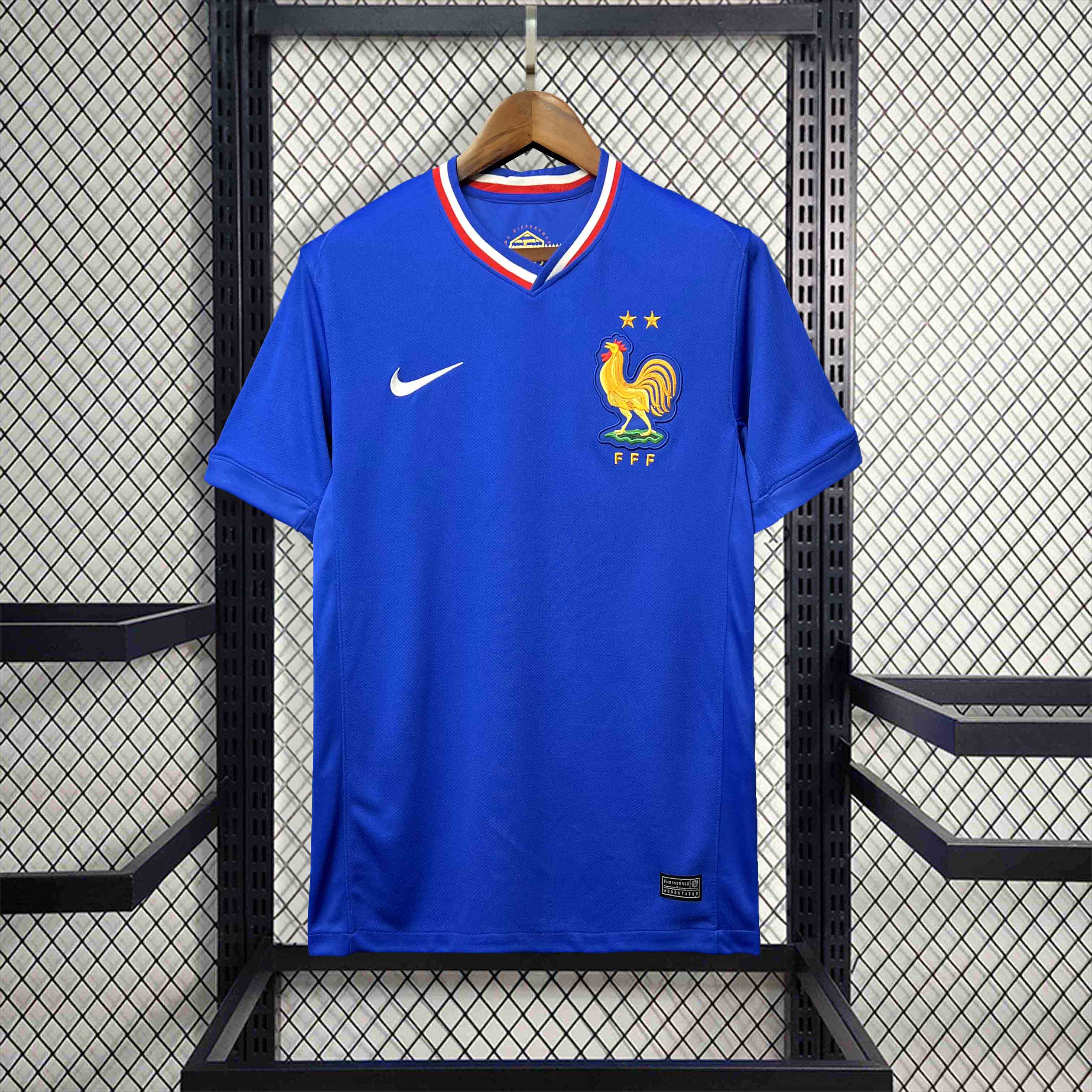 France Soccer Jersey Home Custom Shirt EURO 2024