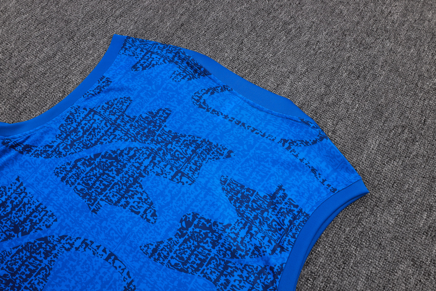 France Sleeveless Training Kit Blue 2025