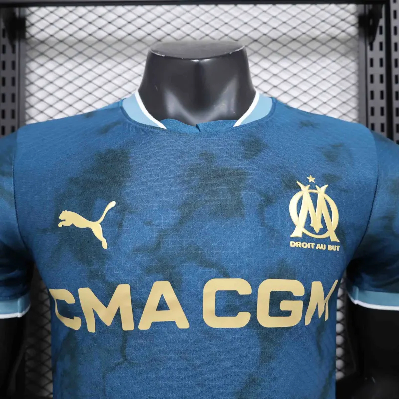 Marseille Authentic Soccer Jersey Away Shirt 2024/25