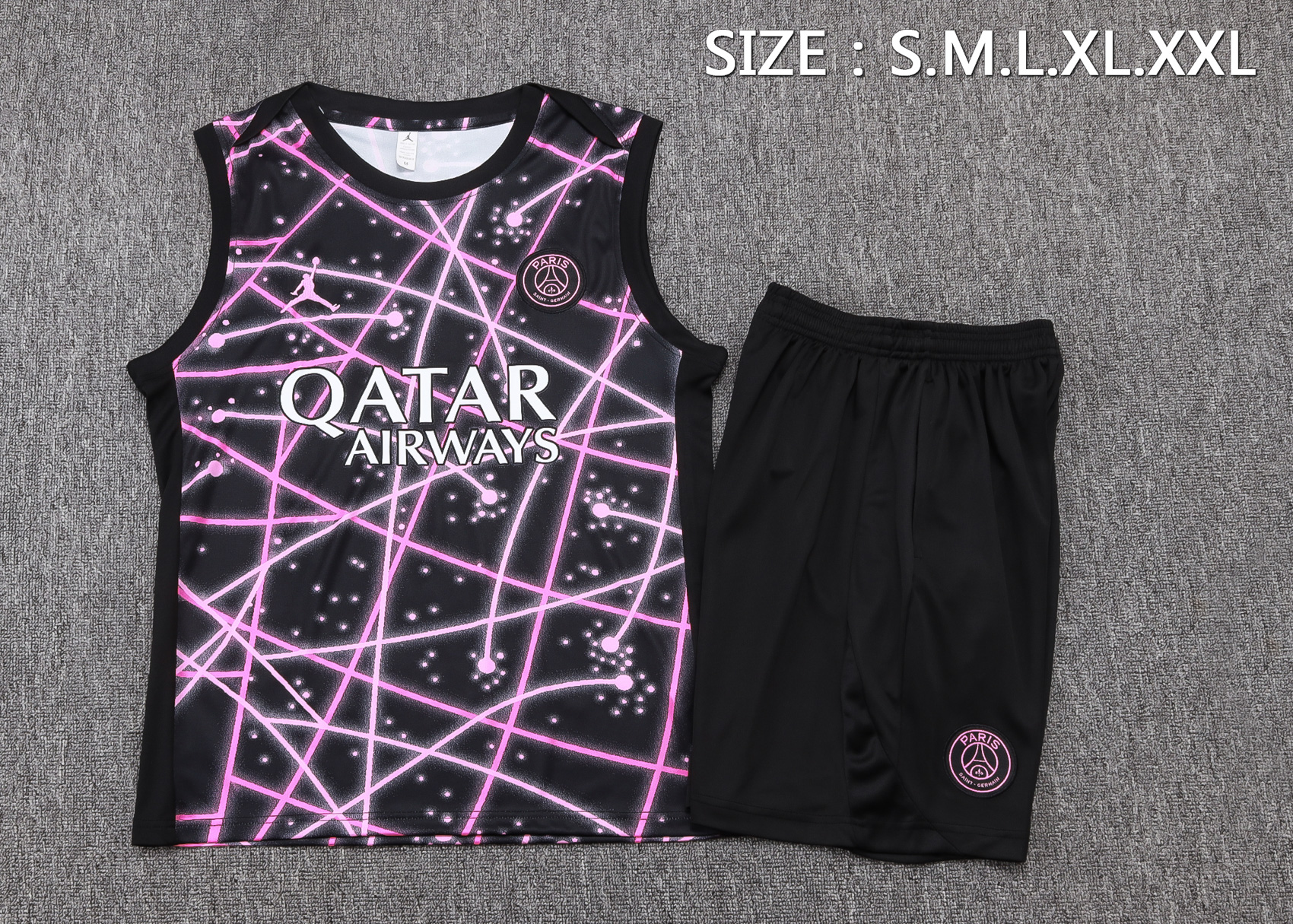 PSG Sleeveless Training Kit Black 2025/26